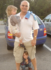 Nezbeda with his grandsons